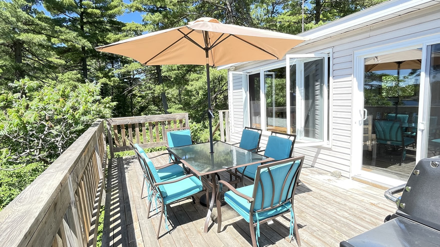 Outside view of the deck